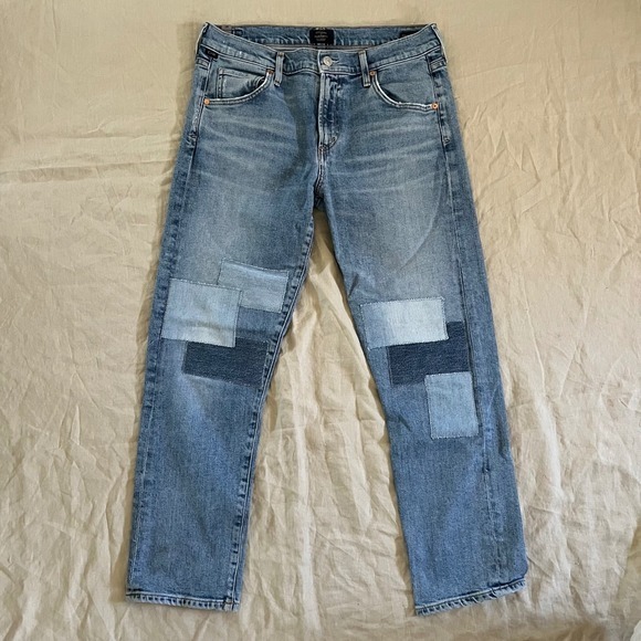 Citizens Of Humanity Denim - Citizens Of Humanity Patchwork Jeans Women's 28 Emerson Slim Boyfriend